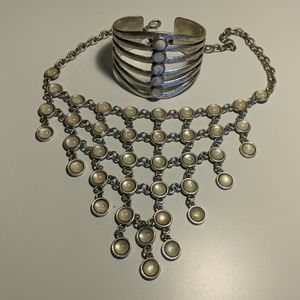 Lucky Brand Statement Necklace W/ Bracelet